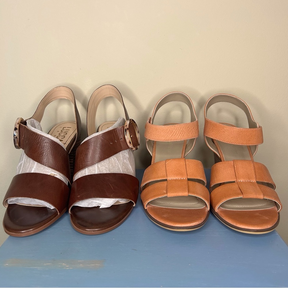 Luca Lane Torrance sandals and Nautralizer Yolanda sandals bundle